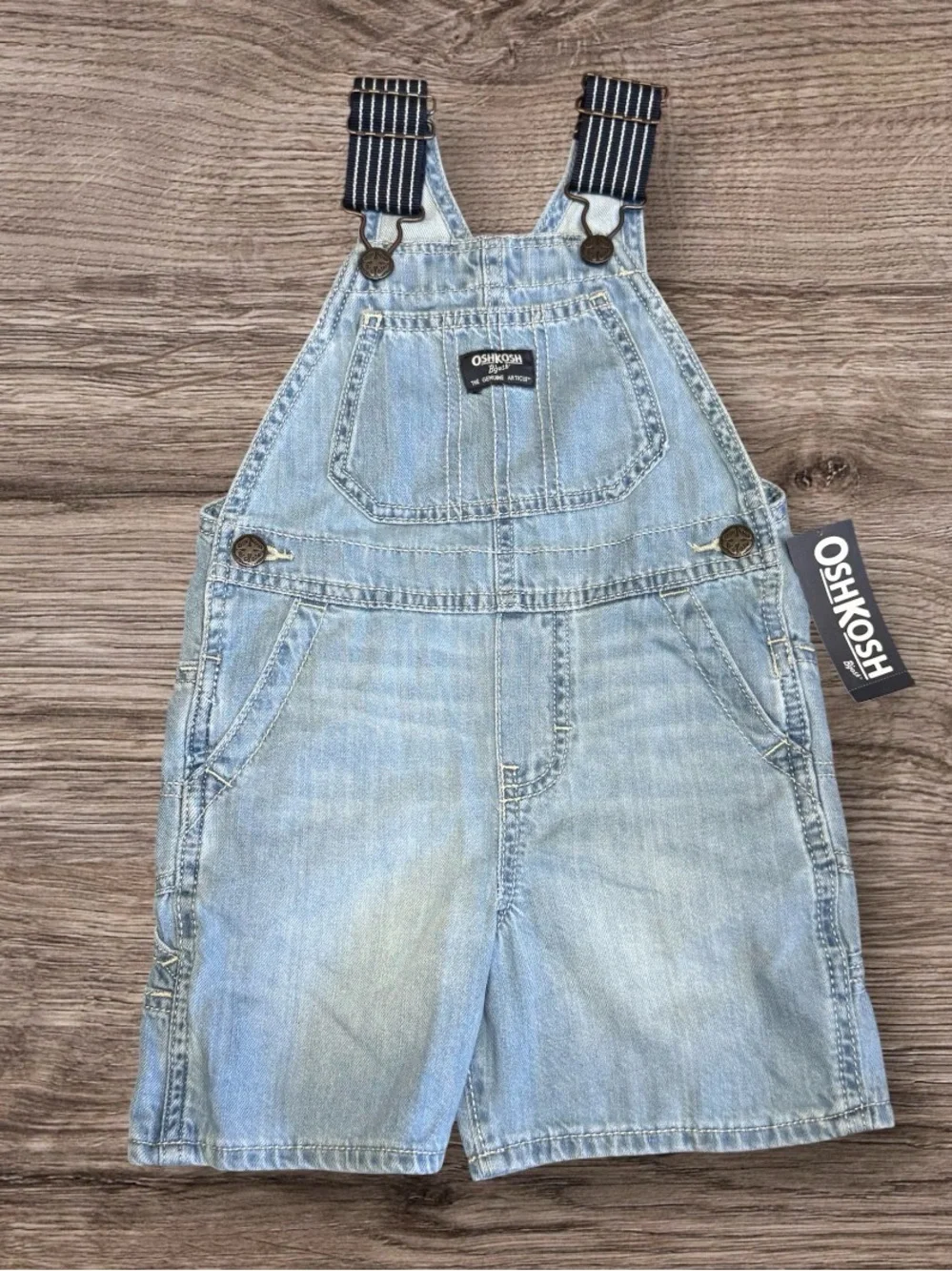NWT OshKosh B’gosh OshKosh B'gosh Toddler Denim Shortalls - Blue 3T